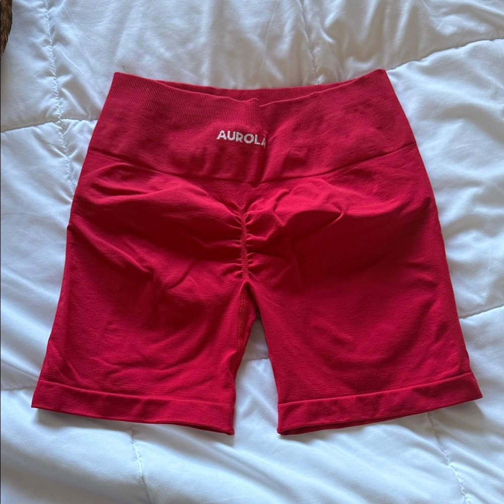 Aurora Women's Bold Red Cycling Shorts